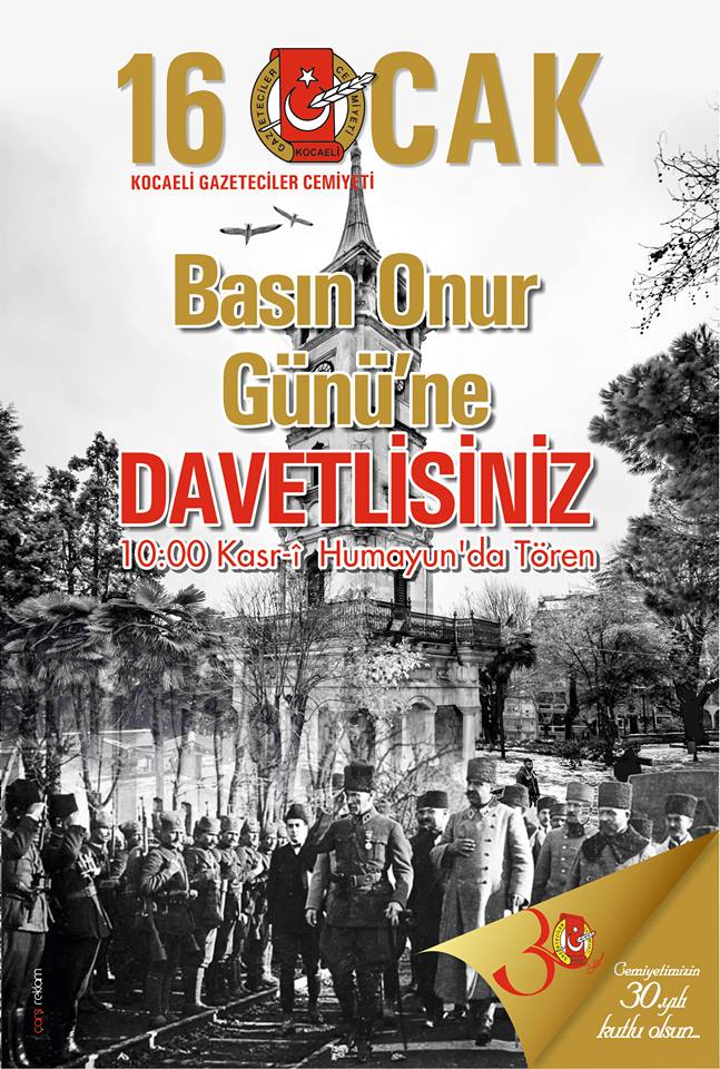 Bir Gurur Kaynağı; İlk ve Tek Olması Hasebiyle: Kocaeli Gazeteciler Cemiyeti 30 Yaşında