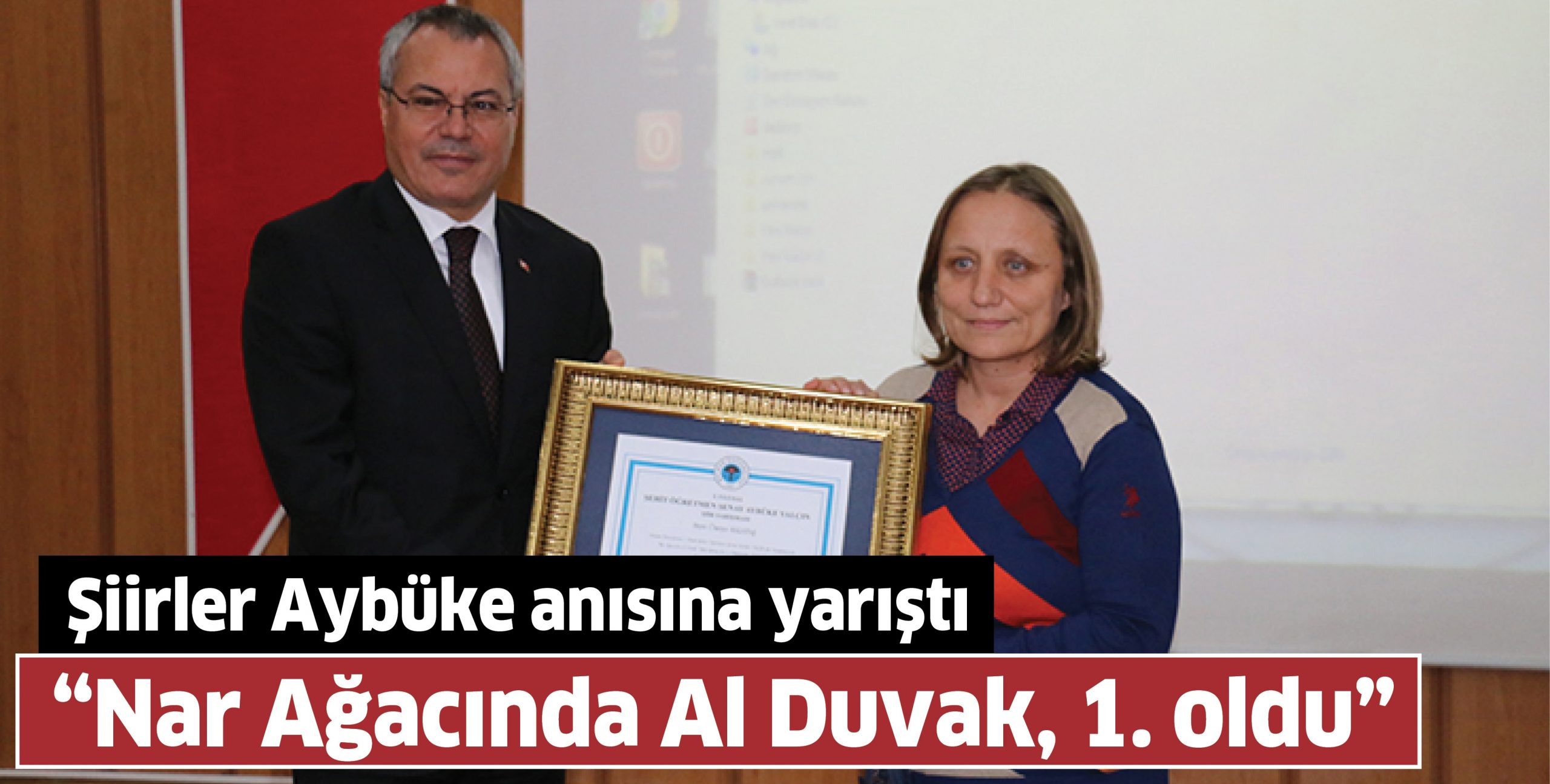 Şehit Öğretmen Şenay Aybüke Yalçın Anısına Düzenlenen Şiir Yarışması’nda Birinci İlimizden
