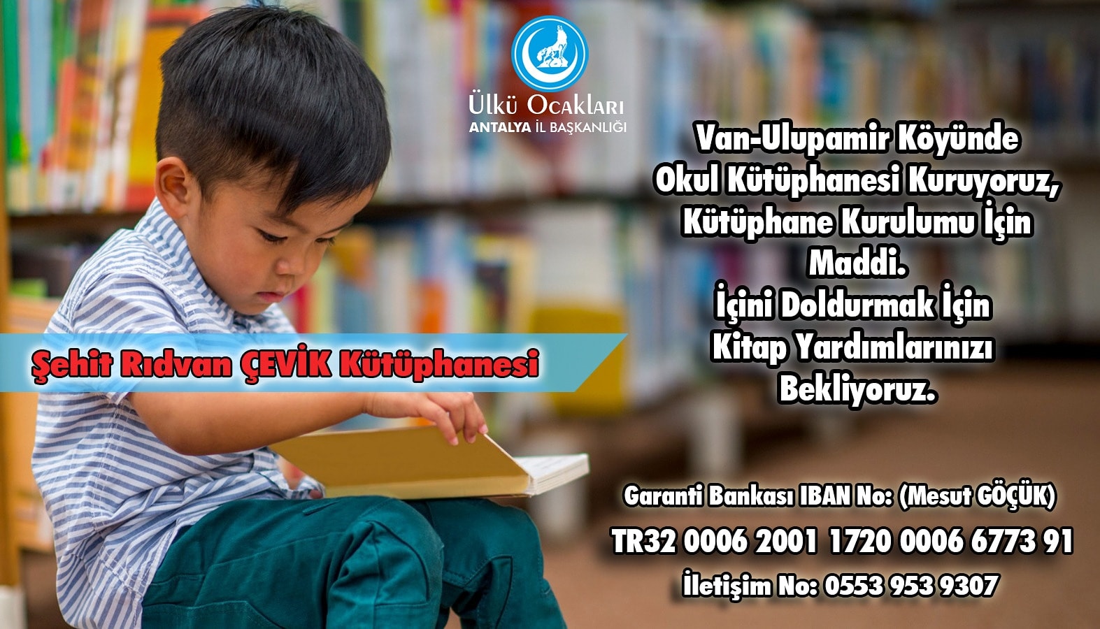 Destek Ol Kütüphane Kuralım