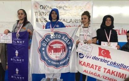 Özel KOTO AOSB MTAL öğrencisi Yıldız,  Karate’de Türkiye Şampiyonu oldu