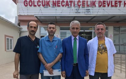 Gölcük Necati Çelik Devlet Hastanesinde Konuşan  Çeker; Memurun Ve Emeklinin Ahını Aldılar