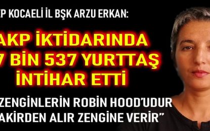 AKP iktidarında intihar ederek hayatına son veren yurttaş sayısı resmi rakamlara göre …