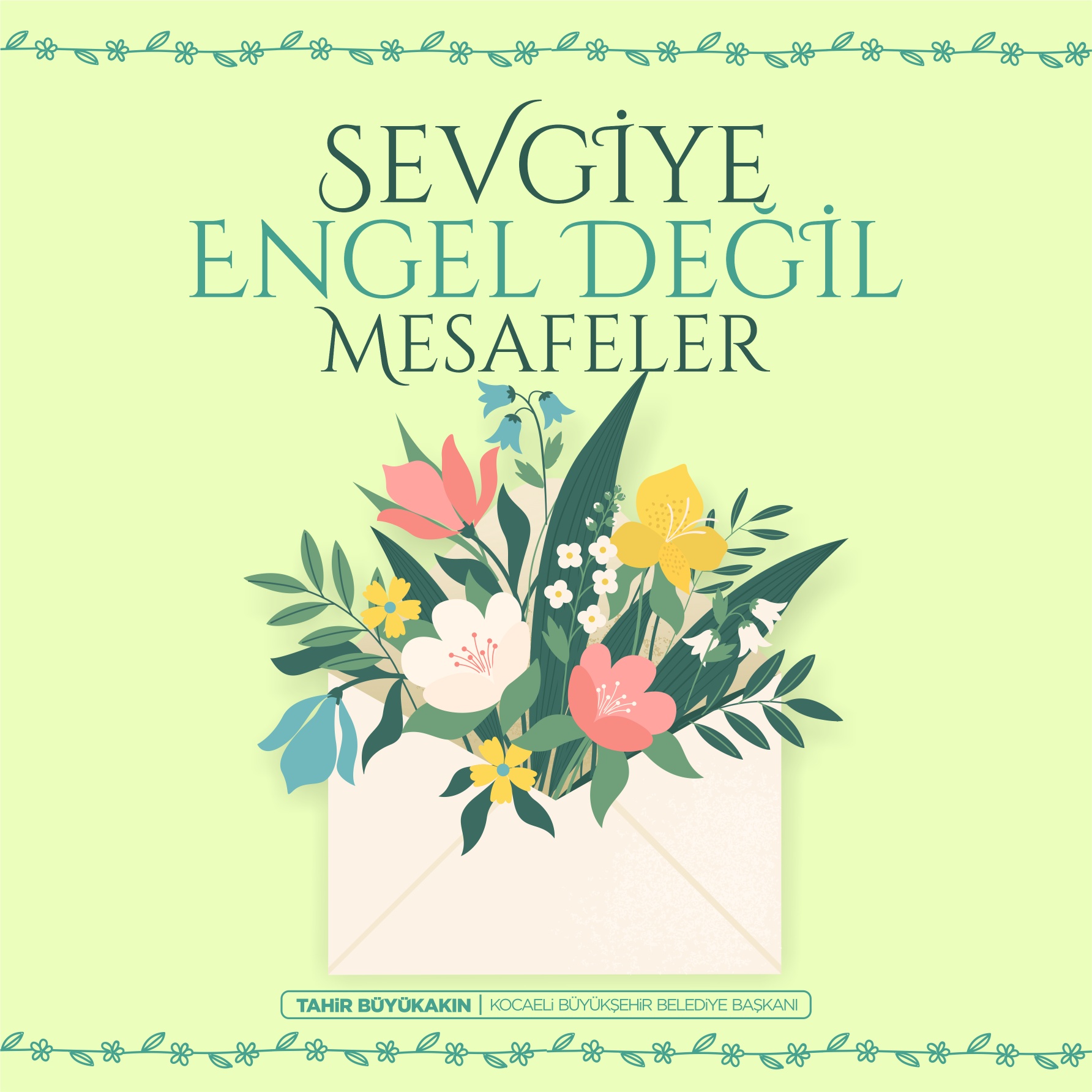 Mesafeleri Büyükşehir kaldırdı, çiçekler annelere ulaştırıldı
