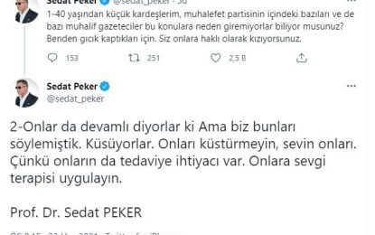 Sedat Peker’den yeni paylaşım: Muhalefete yüklendi