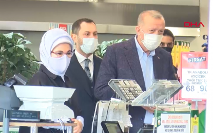 Erdoğan marketten alışveriş yaptı: Ucuz market için talimat verdi