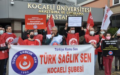 Türk Sağlık Sen Kocaeli Şube Başkanı Ömer Çeker; Koü’de Süpriz Bekliyoruz