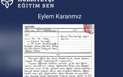 Hürriyetçi Eğitim Sen, Servis Taşımacılığı Eylem Kararı Aldı