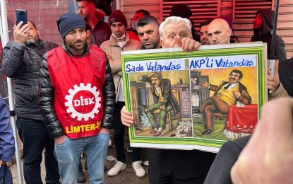 Mehmet Aras, grevde olan farplas işçilerine destek oldu