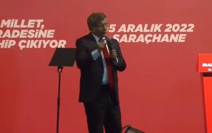 Ahmet Davutoğlu: Kim ki milli iradeye el uzatırsa; gerçek terörist olur, gerçek düşman olur