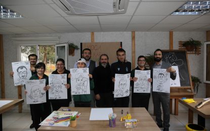 Cemil Meriç Engelsiz Yaşam Merkezi’nde düzenlenen etkinlikte Dünya Koca Kafalı Figür Günü’nü kutlandı