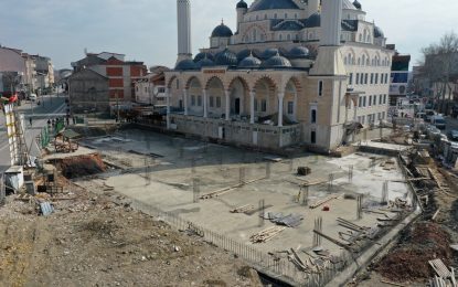 M. Ali Paşa Camiinde meydanın temeli atıldı