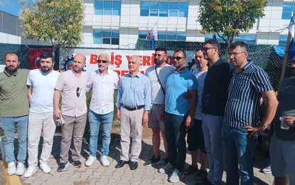 Dr. Gergerlioğlu: Kocaeli Gebze’deki Corning fiber optik üreten fabrika önünde işçilerinin grevine destek verdi!