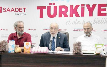 Fındık, yabancıların hegemonyasında; Karaman, Trabzon’da yaptığı açıklamada, açıklanan fındık alım fiyatlarının düşük kaldığını…