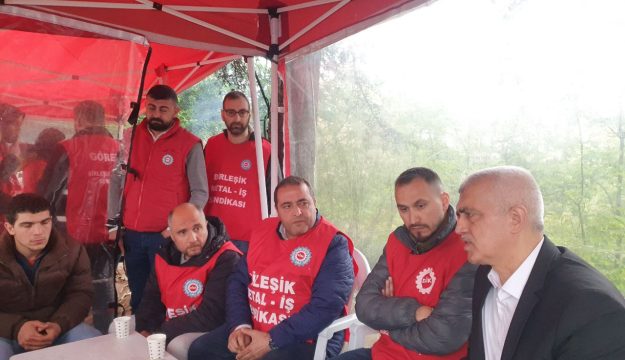Gergerlioğlu, grevdeki Mersen işçilerinin 1 Mayıs’ını kutladı