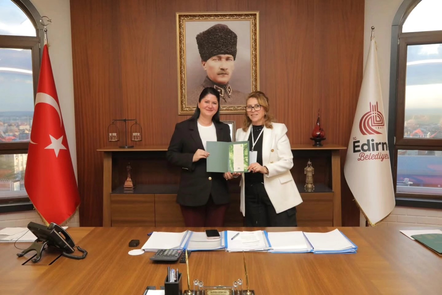 TEMA Vakfı Edirne İl Temsilcisi Şirin Çoğal’dan Edirne Belediye Başkanı Ziyaret