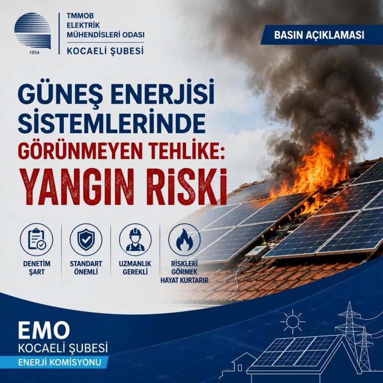 Güneş Enerjisi Sistemlerinde Görünmeyen Tehlike: Yangın Riski